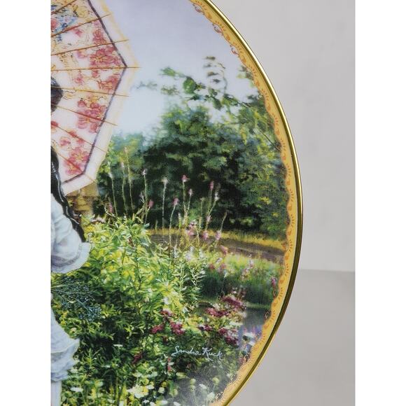 Home is Where The Heart Is Sandra Kuck 9 1/4" Porcelain 1995 Wall Decor Plate - Picture 5 of 11